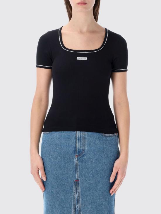 26SS 마린세르 반팔 티셔츠 WTT034ACJER0011 BK99 Black