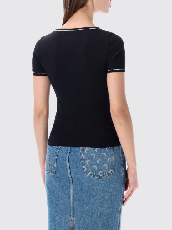 26SS 마린세르 반팔 티셔츠 WTT034ACJER0011 BK99 Black - MARINE SERRE