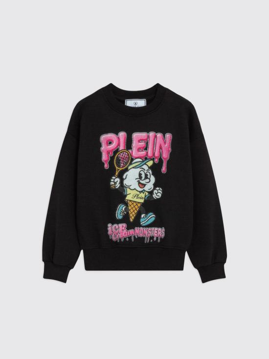 26SS [키즈] 필립 플레인 풀오버 S6PHJGSW209 110 Black