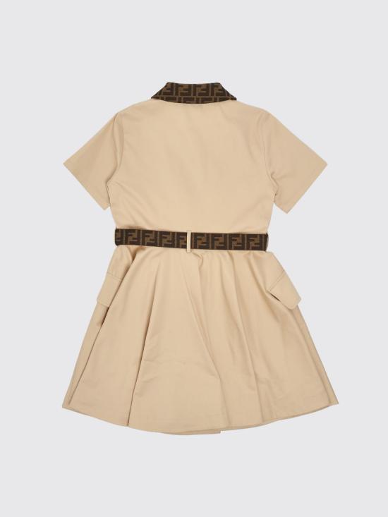26SS [키즈] 펜디 원피스 JFB827AS5Y F1P2N Beige - FENDI