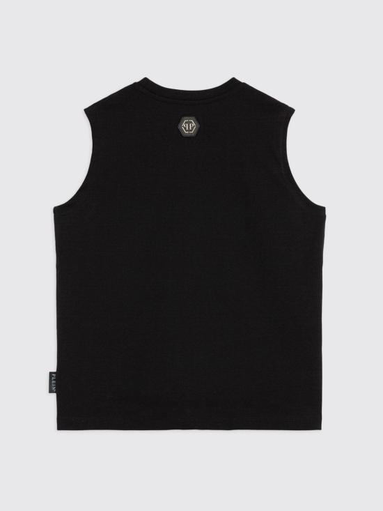 26SS [키즈] 필립 플레인 티셔츠 S6PHJBTH053 110 Black - PHILIPP PLEIN