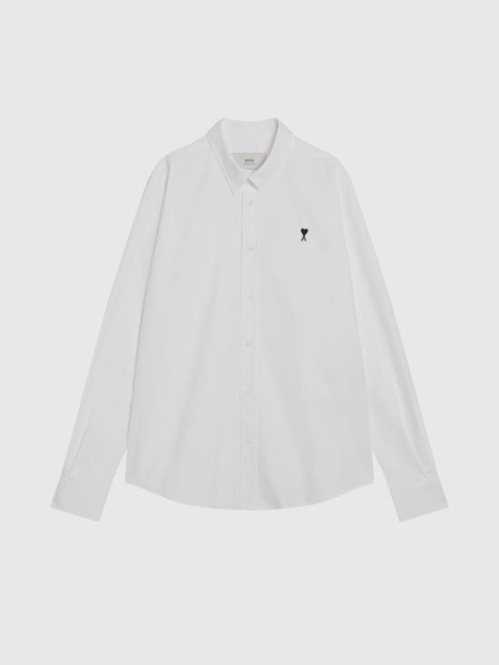 26SS 아미 긴팔 셔츠 HSH763CO0031 168 White - AMI