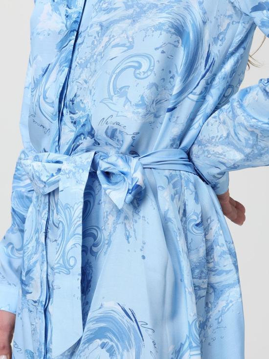 26SS 베르사체 롱 원피스 80HAO911NS757 291 Blue - VERSACE