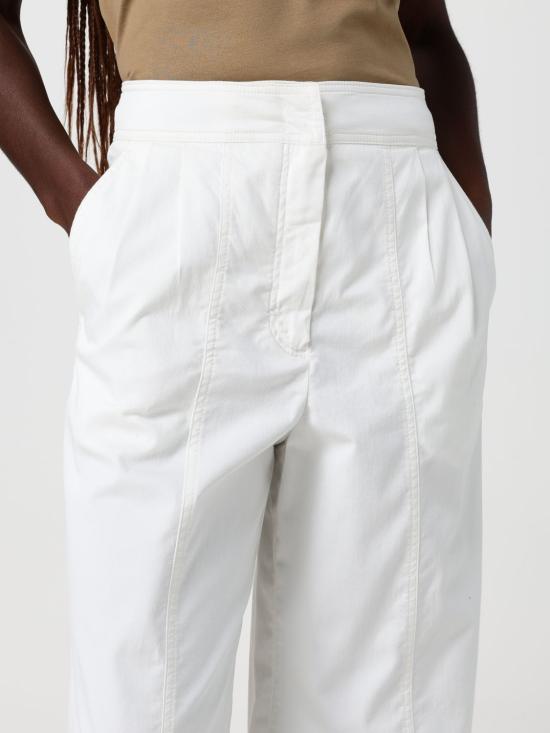 26SS 막스마라 스트레이트 팬츠 2616131017600 004 White - MAX MARA