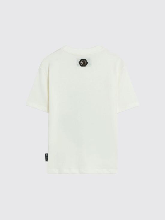 26SS [키즈] 필립 플레인 티셔츠 S6PHJGTH160 002 White - PHILIPP PLEIN