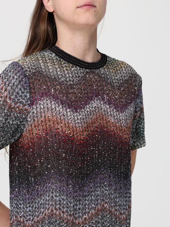 26SS 미소니 반팔 티셔츠 DS26SL00BC005Y S72P0 Multicolor - MISSONI