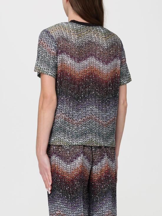 26SS 미소니 반팔 티셔츠 DS26SL00BC005Y S72P0 Multicolor - MISSONI