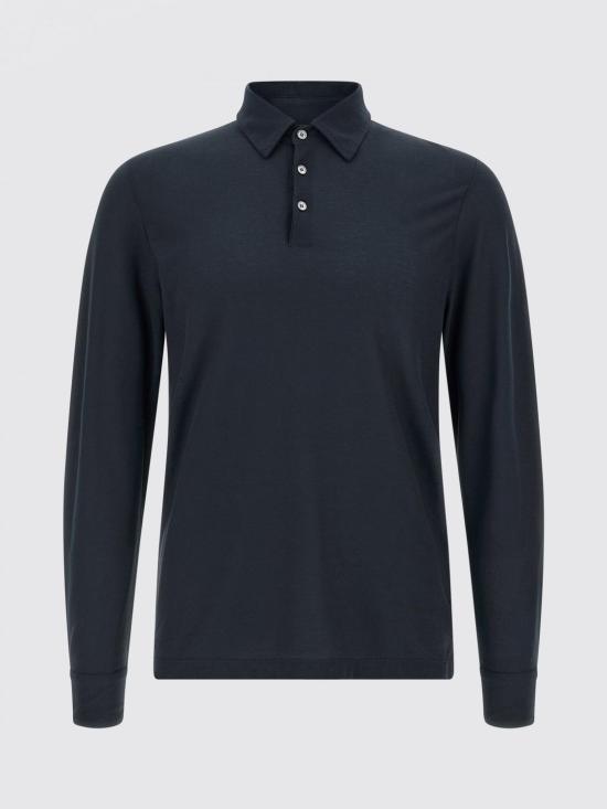 26SS 자노네 폴로 티셔츠 815132ZG380 Z0178 Gnawed Blue - ZANONE