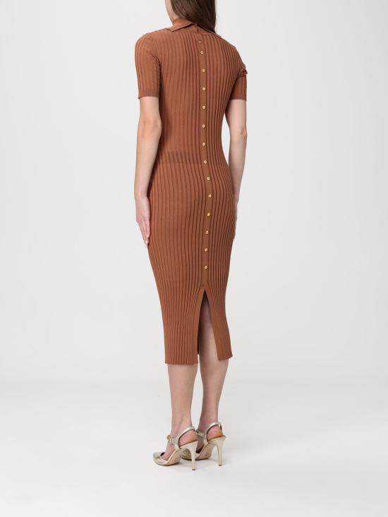 26SS 엘리자베타프랜치 롱 원피스 AM22S62E2 600 Brown - ELISABETTA FRANCHI