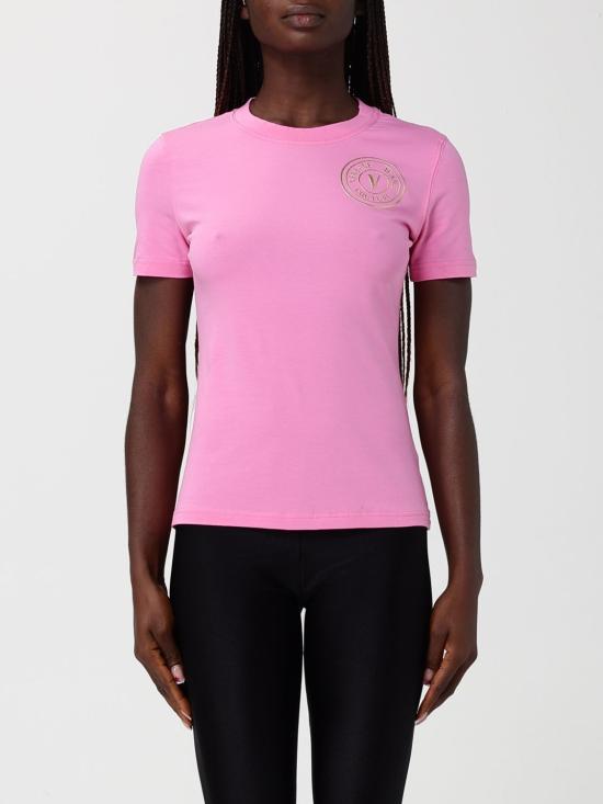 26SS 베르사체 반팔 티셔츠 80HAHT02CJ03T 499 Pink