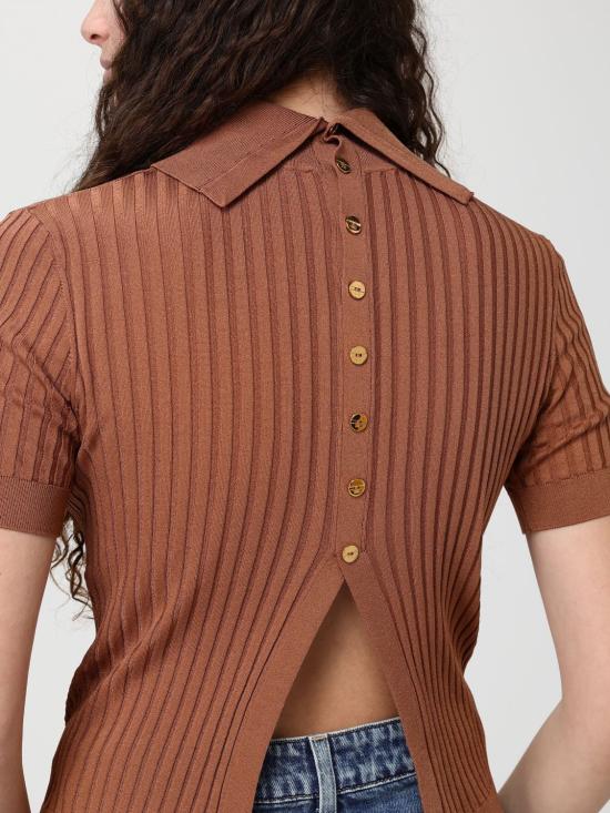 26SS 엘리자베타프랜치 스웨터 MK01S62E2 600 Brown - ELISABETTA FRANCHI