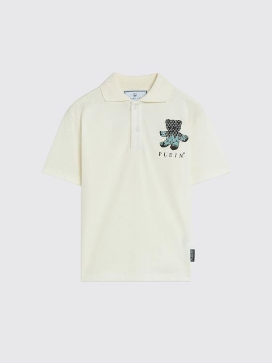 26SS [키즈] 필립 플레인 폴로 셔츠 S6PHJBPO065 002 White