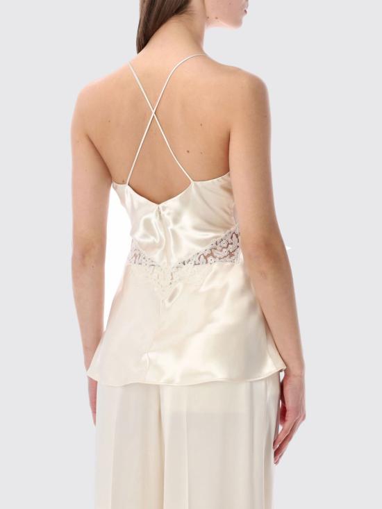 26SS 알베르타 페레티 민소매 티셔츠 08071627 0002 White - ALBERTA FERRETTI