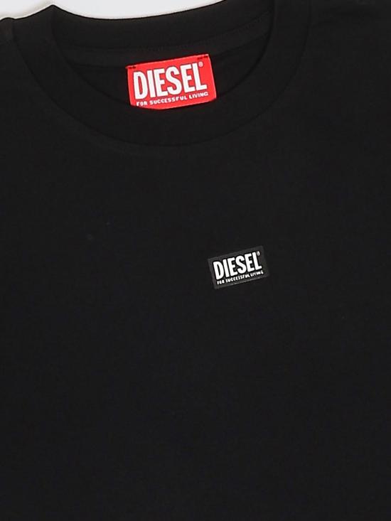 26SS [키즈] 디젤 티셔츠 J027700CATM K900 Black - DIESEL