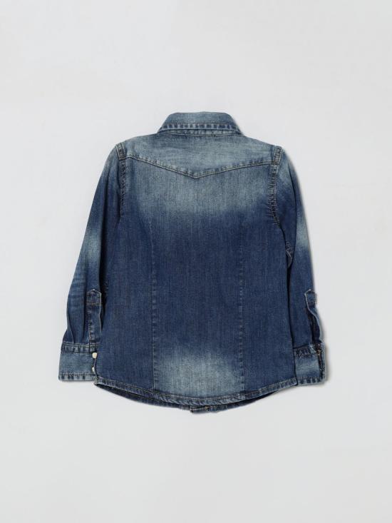 26SS [키즈] 디스퀘어드2 셔츠 DQ033GD0AFP DQ01 Denim - DSQUARED2