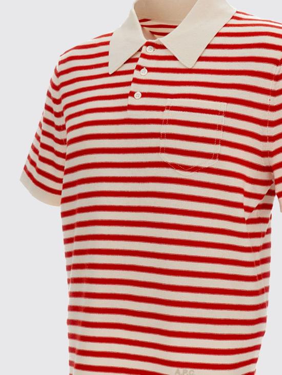 26SS 아페쎄 폴로 티셔츠 COHNXH23476 TAW White - A.P.C.