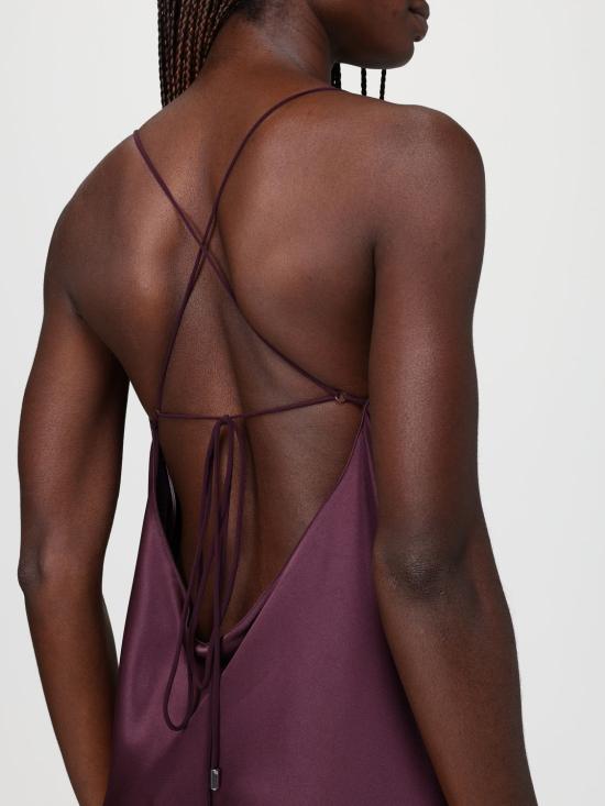 26SS 핑코 롱 원피스 106587A1Y5 R57 Burgundy - PINKO