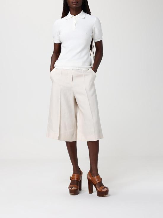 26SS 막스마라 카키 버뮤다 쇼츠 2611131032600 006 Cream - MAX MARA