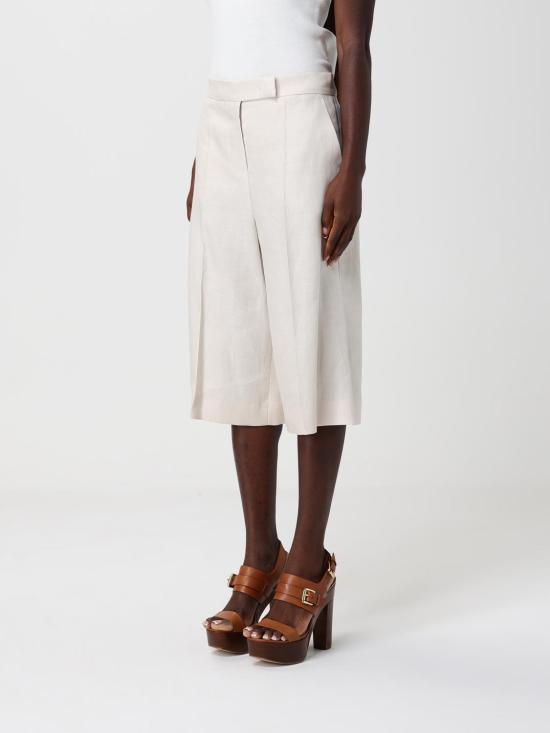 26SS 막스마라 카키 버뮤다 쇼츠 2611131032600 006 Cream - MAX MARA