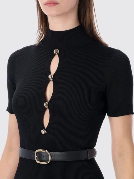 26SS 셀프 포트레이트 롱 원피스 RS26138MB Black - SELF PORTRAIT