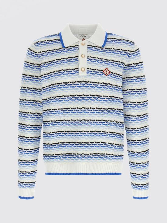 26SS 카사블랑카 폴로 티셔츠 MSP26KW1334 01 Red - CASABLANCA