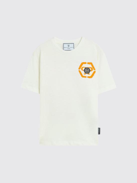 26SS [키즈] 필립 플레인 티셔츠 S6PHJBTH015 002 White