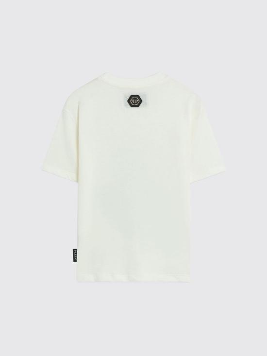 26SS [키즈] 필립 플레인 티셔츠 S6PHJGTH211 002 White - PHILIPP PLEIN