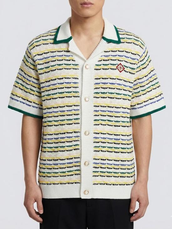 26SS 카사블랑카 반팔 셔츠 MSP26KW1209 01 Red