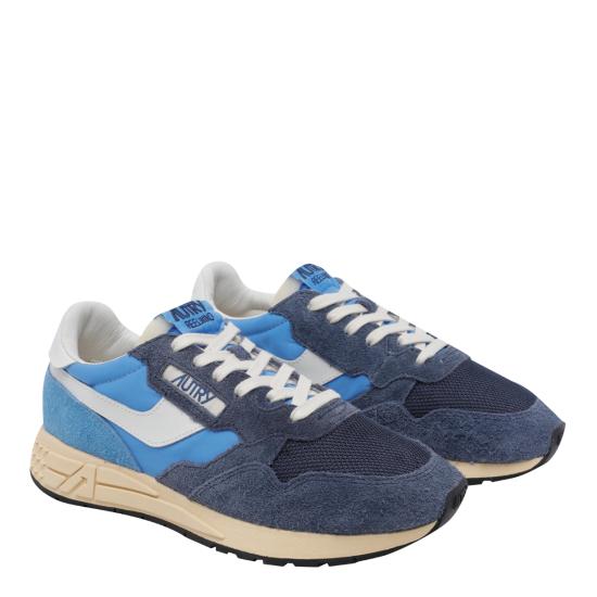 26SS 오트리 릴윈드 로우 나일론 스웨이드 스니커즈 WWLM 3T03 Blue - AUTRY