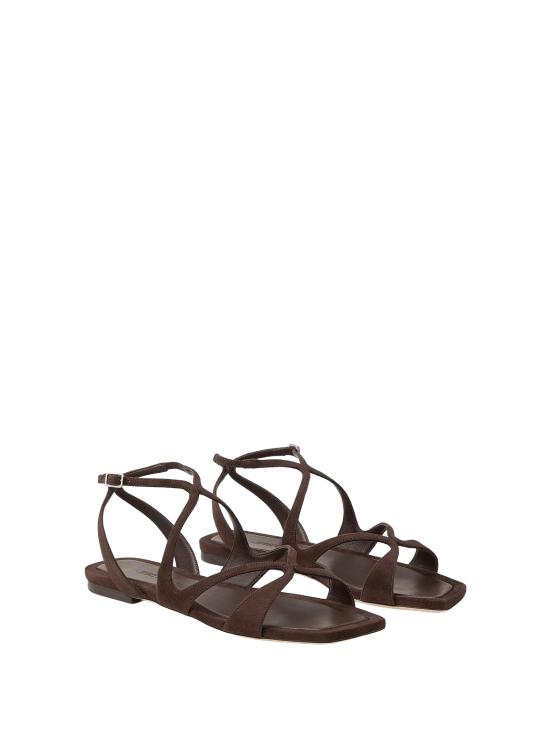 26SS 지미추 샌들 J000176272 AYLA FLAT SUECHOCOLATE - JIMMY CHOO
