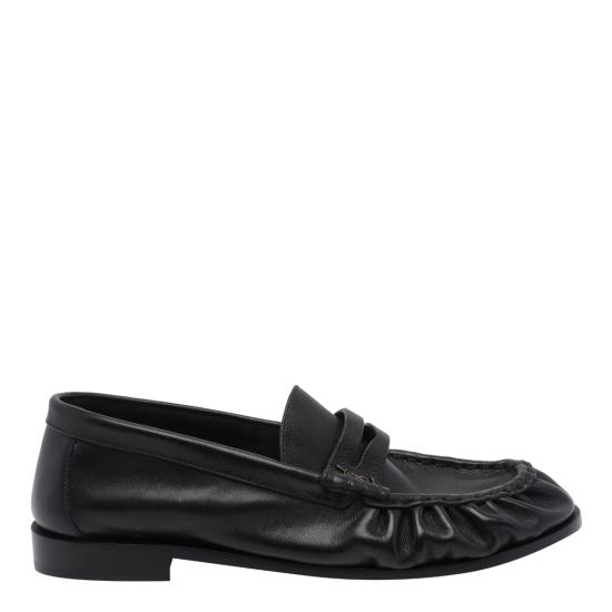 26SS 생로랑 스웨이드 로퍼 839471 25VAA1000 Black