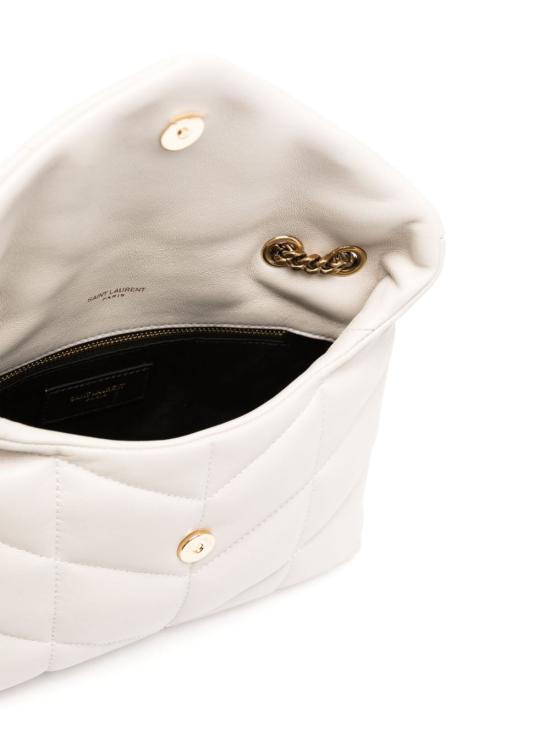 26SS 생로랑 토이 푸퍼 램스킨 숄더백 759337 1EL079207 White - SAINT LAURENT
