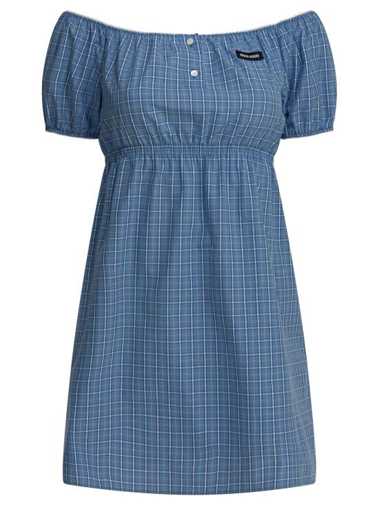 26FW 미우미우 미디 원피스 MF6225183AF0076 S OOO Light blue