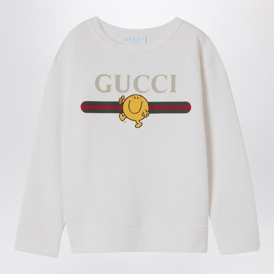 26SS [키즈] 구찌 긴팔 티셔츠 855825XJHPV White