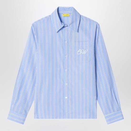 26SS [키즈] 오프화이트 긴팔 셔츠 OBGA00AS26FAB002 Blue