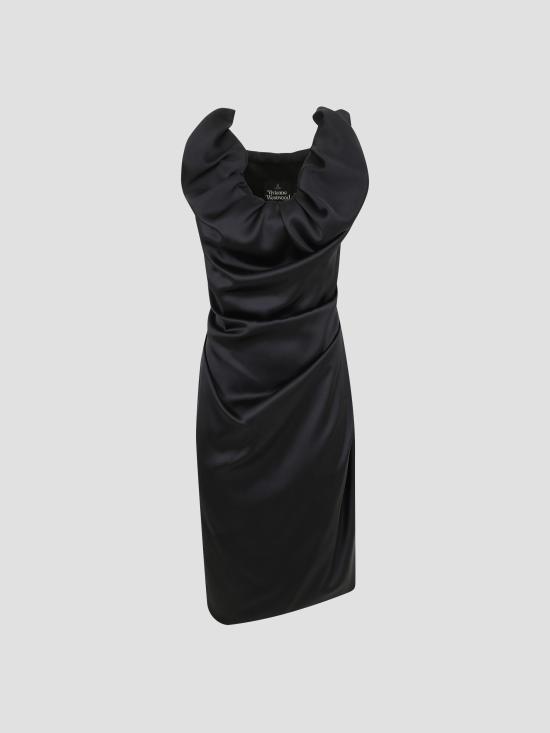 26SS 비비안웨스트우드 미디 원피스 1101039MW01CA N401 BLACK