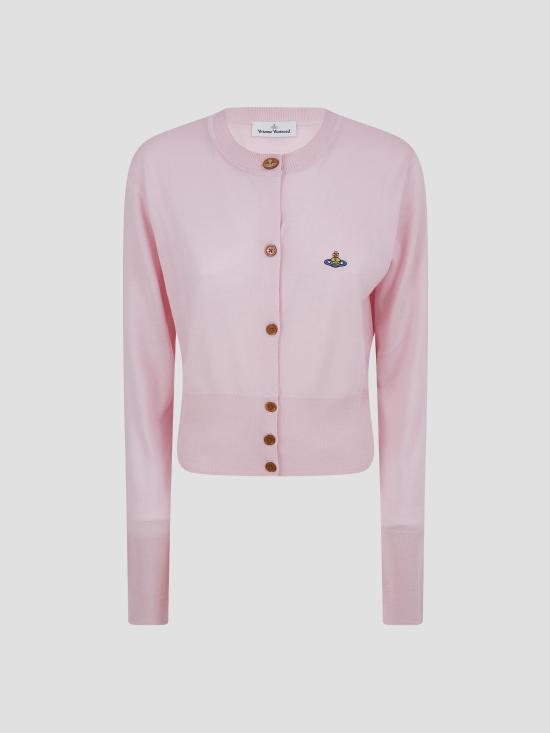 26SS 비비안웨스트우드 베아 크롭드 가디건 1803002UY001A G401 PINK