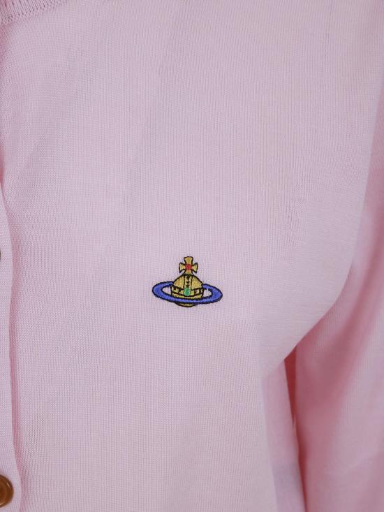 26SS 비비안웨스트우드 베아 크롭드 가디건 1803002UY001A G401 PINK - VIVIENNE WESTWOOD