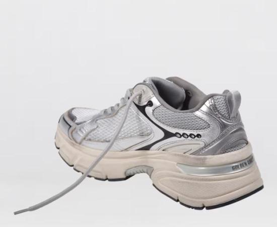 26FW 골든구스 라이트스타 스니커즈 GWF00724F007843 60320 GREY SILVER BLACK - GOLDEN GOOSE