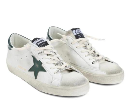26SS 골든구스 슈퍼스타 스니커즈 GMF00101F008113 10502 WHITE GREEN - GOLDEN GOOSE