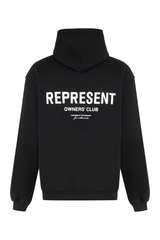  리프레젠트 후드 티셔츠 OCM41113 001 BLACK - REPRESENT