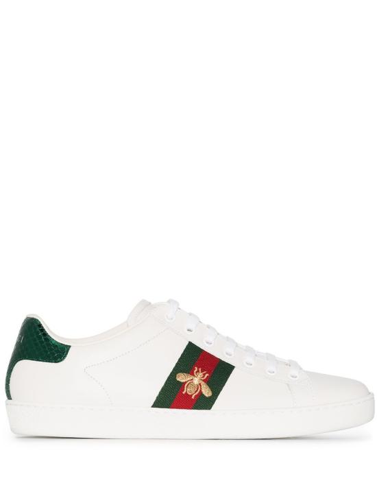 26SS 구찌 에이스 꿀벌 자수 스니커즈 43194202JP09064 WHITE - GUCCI