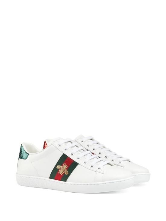 26SS 구찌 에이스 꿀벌 자수 스니커즈 43194202JP09064 WHITE - GUCCI