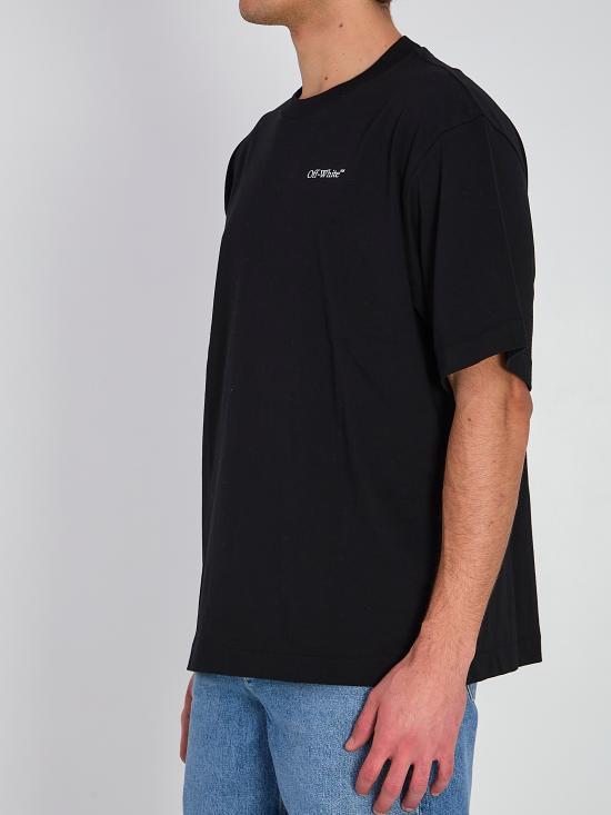 26SS 오프화이트 반팔 티셔츠 OMAA120S26JER0080001 BLACK - OFF WHITE