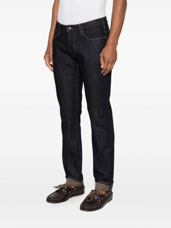 26SS 엠포리오 아르마니 스트레이트 팬츠 EM000121AF22250MB001 BLUE - EMPORIO ARMANI