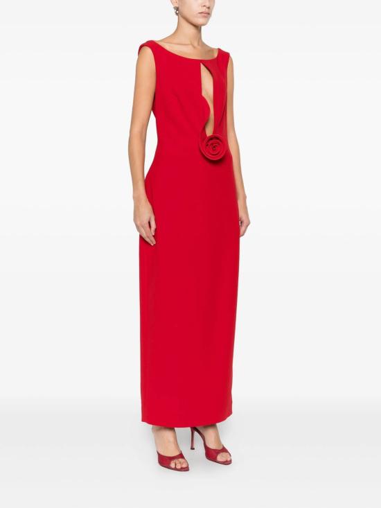 25FW 마그다뷰트림 미디 원피스 237925AW25DRESS13R RED - MAGDA BUTRYM