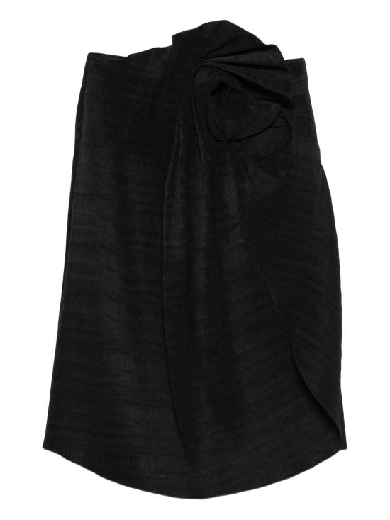 25FW 마그다뷰트림 미디 스커트 253925AW25SKIRT03 BLACK