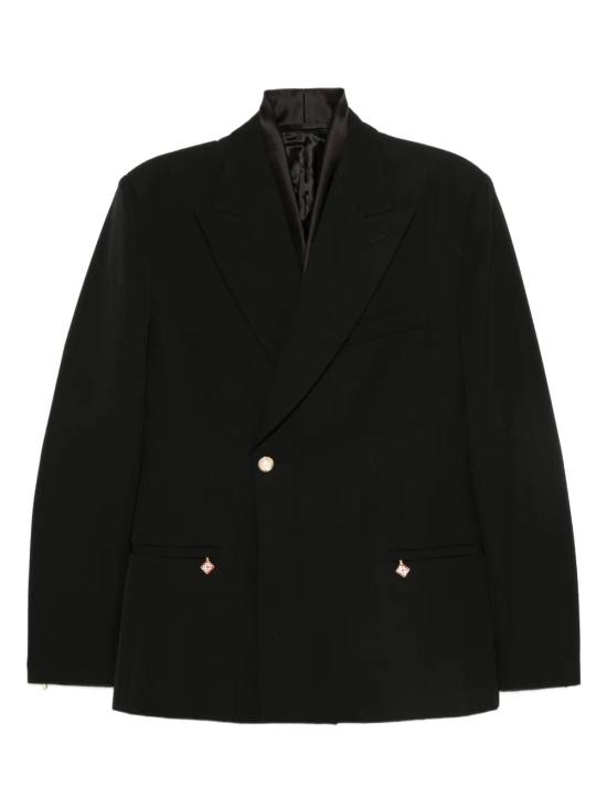 25FW 카사블랑카 자켓 MPF25JK38001WOOL BLACK