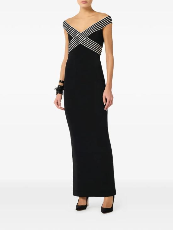 26SS 엘리자베타프랜치 미디 원피스 AM75S61E2685NERO BLACK - ELISABETTA FRANCHI