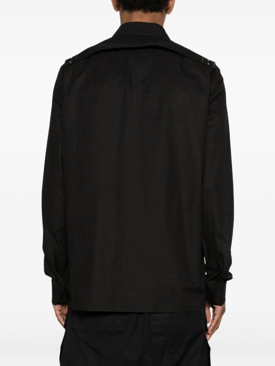 26SS 릭 오웬스 긴팔 셔츠 RU01F2237P09 BLACK - RICK OWENS